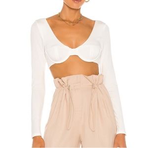 NBD long sleeve crop top